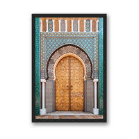 Salty Luxe Print SMALL / Black / FULL BLEED Moroccan Door 1