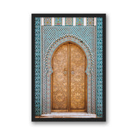 Salty Luxe Print SMALL / Black / FULL BLEED Moroccan Door 2