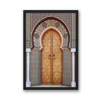 Salty Luxe Print SMALL / Black / FULL BLEED Moroccan Door 3