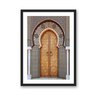Salty Luxe Print SMALL / Black / MATTED Moroccan Door 3