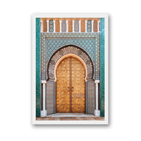 Salty Luxe Print SMALL / White / FULL BLEED Moroccan Door 1
