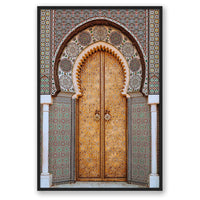 Salty Luxe Print STATEMENT / Black / FULL BLEED Moroccan Door 3