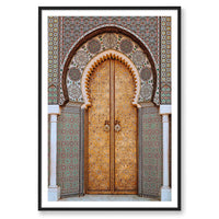 Salty Luxe Print STATEMENT / Black / MATTED Moroccan Door 3