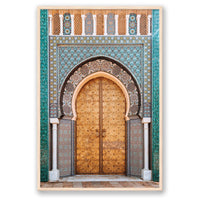 Salty Luxe Print STATEMENT / Natural / FULL BLEED Moroccan Door 1