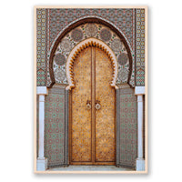 Salty Luxe Print STATEMENT / Natural / FULL BLEED Moroccan Door 3