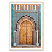 Salty Luxe Print STATEMENT / Natural / MATTED Moroccan Door 1