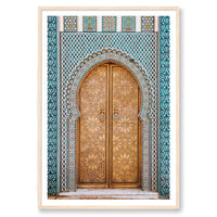 Salty Luxe Print STATEMENT / Natural / MATTED Moroccan Door 2