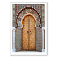 Salty Luxe Print STATEMENT / White / MATTED Moroccan Door 3