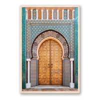Salty Luxe Print X-LARGE / Natural / FULL BLEED Moroccan Door 1