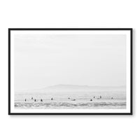 Carly Tabak Print X-LARGE / White / FULL BLEED Surfs Up Santa Barbara