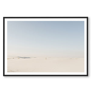 Wesley and Emma Print STATEMENT / Black / MATTED White Sands