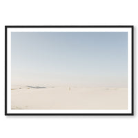Wesley and Emma Print STATEMENT / Black / MATTED White Sands